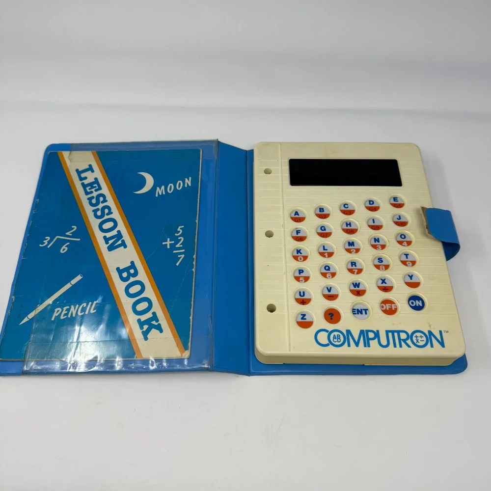 Vintage Computron 1980 Toy 81-04 Non-Working For Parts with Book  Repair Circuit